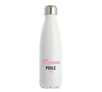 Otshirt Bouteille Isotherme Maman Poule | Gourde | Idée Cadeau Femme Maman Humour Original Noël Anniversaire Fête des Mères Famille Amour Naissance Retraite Drôle