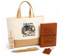 Otshirt Coffret Cadeau Juste un gars qui aime être assureur | Sac Cabas Coton et Jute 18 L, Carnet, Stylo Bambou, Porte-Clés, Marque-Page | 5 Pièces | Idée Cadeau Noël Départ