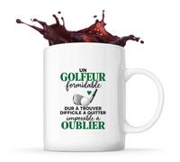 Otshirt Mug Golf Formidable | Tasse Céramique 330 ml Recto Verso Passe au Lave-Vaisselle | Café Thé Bureau Maison | Idée Cadeau Collègue Noël Départ