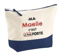 Otshirt Pochette Ma Maelie C'est la Plus Forte - Pouch - Idée Pochette Rangement Cadeau Anniversaire Fête Original Famille Travail Départ Collègue Retraite Noël.
