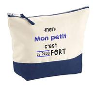 Otshirt Pochette Mon Mon Petit C'est Le Plus Fort - Pouch - Idée Pochette Rangement Cadeau Anniversaire Fête Original Famille Travail Départ Collègue Retraite Noël.