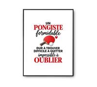 Otshirt Poster Tennis de Table Formidable | Affiche Papier Photo 310 g Finition Perlée Format Taille A2 | Déco Murale Salon Chambre | Idée Cadeau Crémaillère