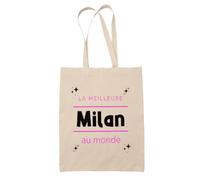 Otshirt Sac La meilleure Milan au monde 2 - Idée Sac Cadeau Cadeau Anniversaire Fête Original Famille Travail Départ Collègue Retraite Noël. - Taille Unique