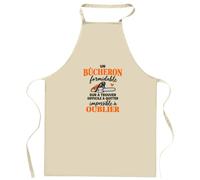 Otshirt Tablier de Cuisine Bucheronnage Formidable | Coton 90 × 60 cm Cou Ajustable Nouage dans le Dos | Pâtisserie Barbecue Atelier | Idée Cadeau Fête des Pères Noël