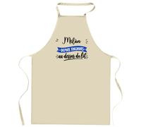 Otshirt Tablier Milan Depuis Toujours au Dessus du Lot - Apron - Idée Tablier de Cuisine Cadeau Anniversaire Fête Original Famille Travail Départ Collègue Retraite Noël.