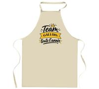 Otshirt Tablier Team Gallois Toute l'Année - Apron - Idée Tablier de Cuisine Cadeau Anniversaire Fête Original Famille Travail Départ Collègue Retraite Noël.