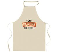 Otshirt Tablier Un gendre qui déchire | Apron | Idée Tablier Personnalisable Cadeau Anniversaire Cuisine Jardinage Fête Original Famille Travail Départ Collègue Retraite