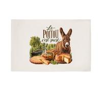 Otshirt Tapis de Bain Le Poitou C'est sacré | Idée Cadeau Souvenir Région Anniversaire Noël | Coton 725 g/m² 61 × 40 cm Lavable en Machine | Salle de Bain et WC