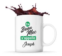 Otshirt Tasse Ce beau mec sappelle Joseph - Mug - Idée Tasse Personnalisable Cadeau Anniversaire Fête Original Famille Travail Départ Collègue Retraite Noël.