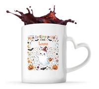 Otshirt Tasse Cœur Mon Fantome Préféré C'est Louna - Mug - Idée Tasse Personnalisable en forme de Cœur Cadeau Anniversaire Fête Original Famille Travail Départ Collègue Retraite Noël.