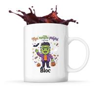 Otshirt Tasse Mon Monstre Préféré C'est Mon Bloc - Mug - Idée Tasse Personnalisable Cadeau Anniversaire Fête Original Famille Travail Départ Collègue Retraite Noël.