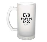 Otshirt Verre à Bière Evg 6 Noir | Beer Glass | Idée Chope de Bière Mug Cadeau Mariage EVJF Homme Femme Anniversaire Fête Original Famille Travail Départ Collègue Retraite Noël Secret Santa