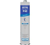 OTTO COLL P 83 Colle PU 310 ml Blanc - Colle polyuréthane 1K hautement élastique pour carrosserie, conteneur, wagon, métal, bois, plastique, construction d'appareils, construction navale