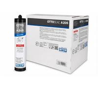 OTTO SEAL A205 Lot de 20 mastic acrylique de qualité supérieure - 310 ml - Gris béton - Peut être peint, joints de raccordement, joints d'expansion, fenêtres, portes, caisses de volet roulant