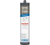 OTTO SEAL A205 Mastic acrylique de qualité supérieure - 310 ml - Gris béton - Peut être peint, joints de raccordement, joints d'expansion, fenêtres, portes, caisses de volet roulant, plinthes, murs et