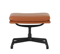 Ottoman EA 223 Soft Pad Aluminium Chair deep black powder coated aluminium base