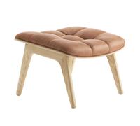 Ottoman Mammoth cuir structure chêne naturel natural oak base