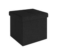 Ottoman Pouf pliable 30x30x30 cm Cube de rangement siège Espace de rangement
