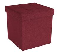 Ottoman Pouf pliable 30x30x30 cm Cube de rangement siège Espace de rangement