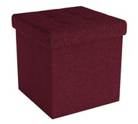 Ottoman Pouf pliable 30x30x30 cm Cube de rangement siège Espace de rangement