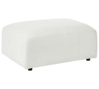 Ottoman Rectangulaire Moderne en Bouclé Repose-Pieds Blanc Hede
