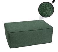 Ottomane/accessoires pour canapé HWC-O54, pouf repose-pieds 38x97x70cm vert
