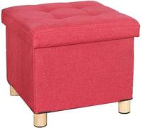 Ottomane de rangement pliable avec compartiment caché, siège polyvalent peu encombrant pour salon et chambre à coucher
