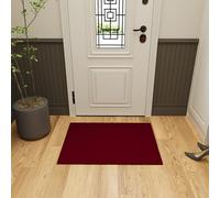 Ottomanson Tapis décoratif/paillasson collection Ottohome uni dos en caoutchouc 67 cm x 90 cm rouge