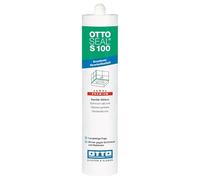 OTTOSEAL Silicone sanitaire S100 de qualité supérieure - 300 ml - C02 - Gris