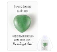 Otuuz Coffret Cadeau Cœur en Cristal avec Carte de Motivation | Cadeau Encourageant pour Amis, Famille ou Collègues pour Noël et les Occasions Spéciales (Vert - Tu peux le faire)