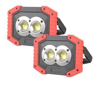 OTYTY Lot de 2 projecteurs de travail LED portables rechargeables avec base magnétique, batterie de 4200 mAh pour extérieur, camping, randonnée, urgence, réparation de voiture, éclairage de chantier