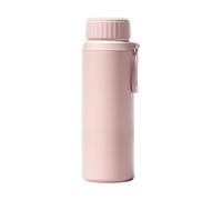 OUAYEMEL Bouteille d'eau isotherme en acier inoxydable 316 de 1 l/1,5 l, avec infuseur à thé amovible, sans BPA, anti-fuite, garde au chaud et au froid pendant 12 heures et plus (rose, 1500 ml)