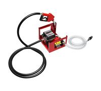 OUBUBY Pompe à diesel 230 V 200 W - Ensemble de pompe à carburant électrique Stations-service mobiles 50 l/min - Pompe à fioul portable avec buse d'arrêt automatique et tuyaux de 4 m - Pompe à