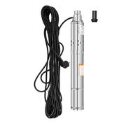 OUBUBY Pompe Immergée pour Puits 250 W, 1600 L/h Discharge Height 80 m | 1'' Pompe à Eau Électrique 220-240V Pompe à Eau Profond en Acier Inox Pour Eau Claire, Irrigation et Alimentation Domestique