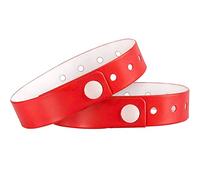 Ouchan Multicolors Plastique Bracelets - Lot de 500 Bracelets pour les évènements du club Réunion de musique de fête Red 500.