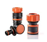 OUFEIJIA EUR Adaptateur de Robinet Tuyau d'arrosage à Connexion Rapide orientable 360° en ABS, réducteur 1/2", raccord Rotatif Universel pour 3/8"(3/4")