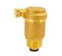 OUFEIJIA EUR Purgeur d'air Automatique en Laiton pour conduites d'eau, radiateurs et AC 1/2", 3/4", 1", Sortie latérale, nickelé(3/4'')