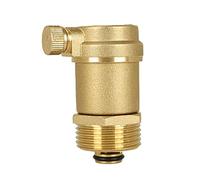 OUFEIJIA EUR Purgeur d'air Automatique en Laiton pour conduites d'eau, radiateurs et AC 1/2", 3/4", 1", Sortie latérale, nickelé(1'')