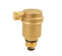 OUFEIJIA EUR Purgeur d'air Automatique en Laiton pour conduites d'eau, radiateurs et AC 1/2", 3/4", 1", Sortie latérale, nickelé(1/2'')