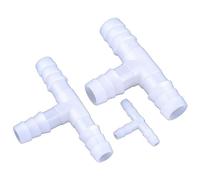 OUFEIJIA EUR Té de Type T 3 pièces, connecteur en Plastique, té diamètre égal, Tuyau, Accessoire pagode, matériau PE 4mm à 25mm(8mm)