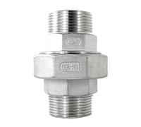 OUFEIJIA EUR Union filetée mâle Double en Acier Inoxydable 304 avec étanchéité à l'huile, connecteur Filetage Externe extrémité for Le pétrole, l'eau et gaz(3/4 inch)