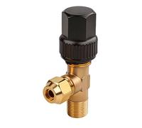 OUFEIJIA EUR Vanne d'arrêt à Angle Droit en Laiton pour unité de réfrigération et AC, vanne 90° cuivre pour Chambre Froide, Tuyau 6-19mm(Dg13-16mm)