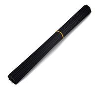 Ougual 50 pièces Fibre Diffuseur Recharge Bâtons de Remplacement pour Parfum Arôme (20cm*3mm, Noir)