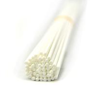 Ougual 50 pièces Fibre Diffuseur Recharge Bâtons de Remplacement pour Parfum Arôme (30cm*3mm, Blanc)