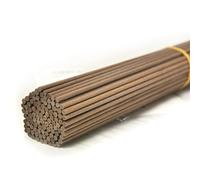 Ougual 50 pièces Fibre Diffuseur Recharge Bâtons de Remplacement pour Parfum Arôme (30cm*3mm, Marron)