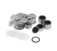 OUHFCASN Lot de 100 badges magnétiques souples et résistants for réfrigérateur, 58 mm, à faire soi-même Polyvalence pour les loisirs créatifs(58mm Strong Magnet Button)