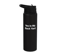 Oui, dans mon jardin Stainless Steel Insulated Water Bottle
