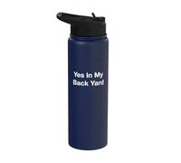 Oui, dans mon jardin Stainless Steel Insulated Water Bottle