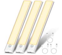 OUILA Lampe de Placard, Eclairage Led Rechargeable Interieur Placard,Sans Fi,Dimmable Lampe Led Detecteur Mouvement,Lumière Led pour Armoire Placard Escalier Cuisine