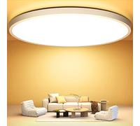 OUILA Plafonnier Led 30CM, 3000K Plafonnier 24W 2600LM Luminaire Plafonnier | Plafonnier Led IP44 Lampe Plafond, Plafonnier LED Salle de Bain pour Chambre, Cuisine, Salon, Balcon, Bureau, Porche
